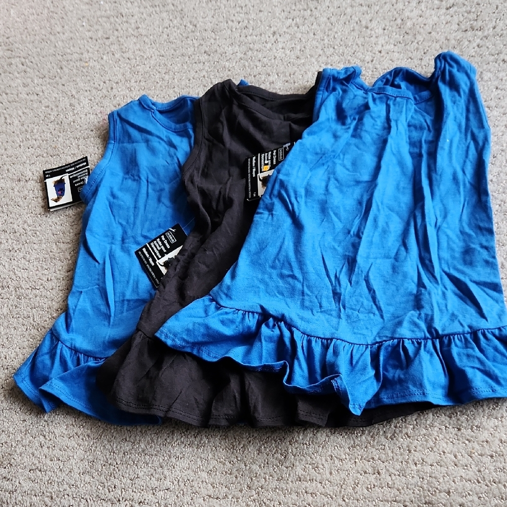 Nwt Pet Dresses Size M Blue And Black
